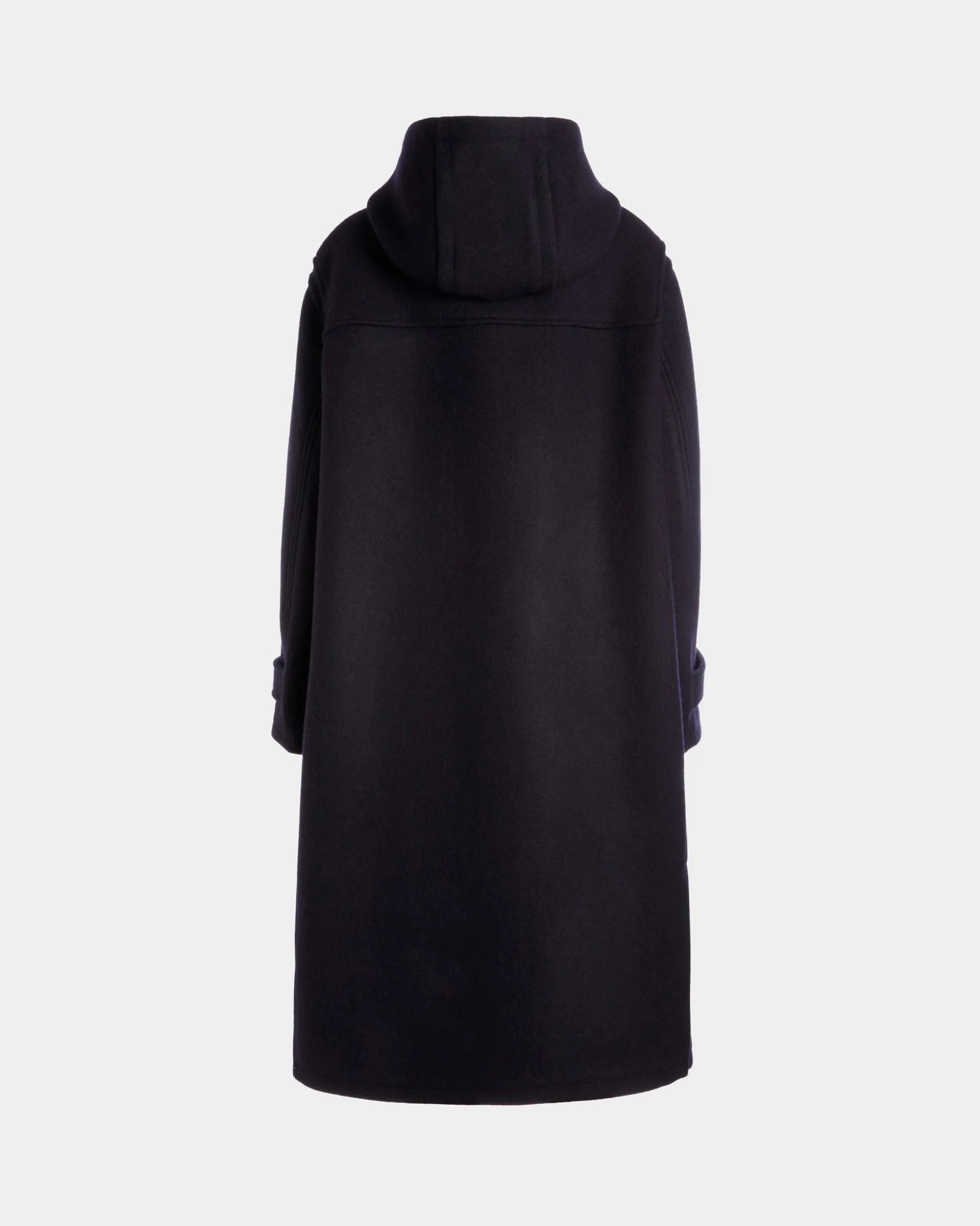 Duffel Coat In Navy Blue Wool
