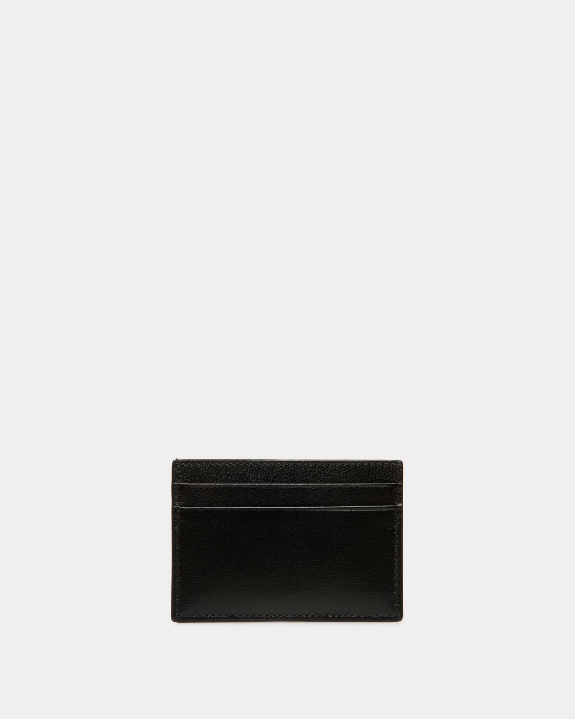 Easy Bally Card Holder In Black Leather
