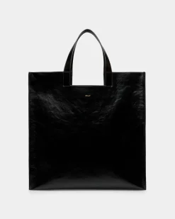 Easy Bally Tote in Black Leather