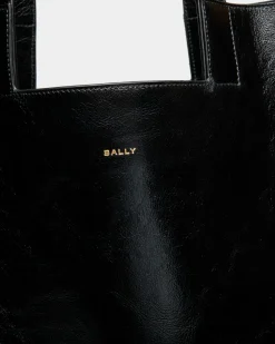 Easy Bally Tote in Black Leather