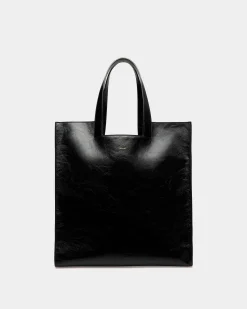 Easy Bally Tote In Black Leather