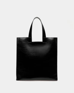 Easy Bally Tote In Black Leather