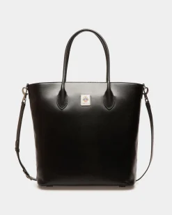 Easy Bally Tote In Black Leather