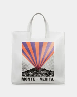 Easy Bally Tote in Monte Verità Print Leather