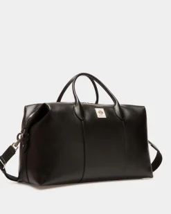 Easy Bally Weekender In Black Leather
