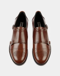 Egli Flat In Brown Leather
