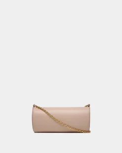 Emblem Minibag In Light Beige Leather