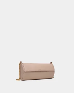 Emblem Minibag In Light Beige Leather