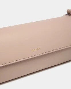 Emblem Minibag In Light Beige Leather