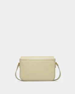 Emblem Small Crossbody Bag In Light Green Leather