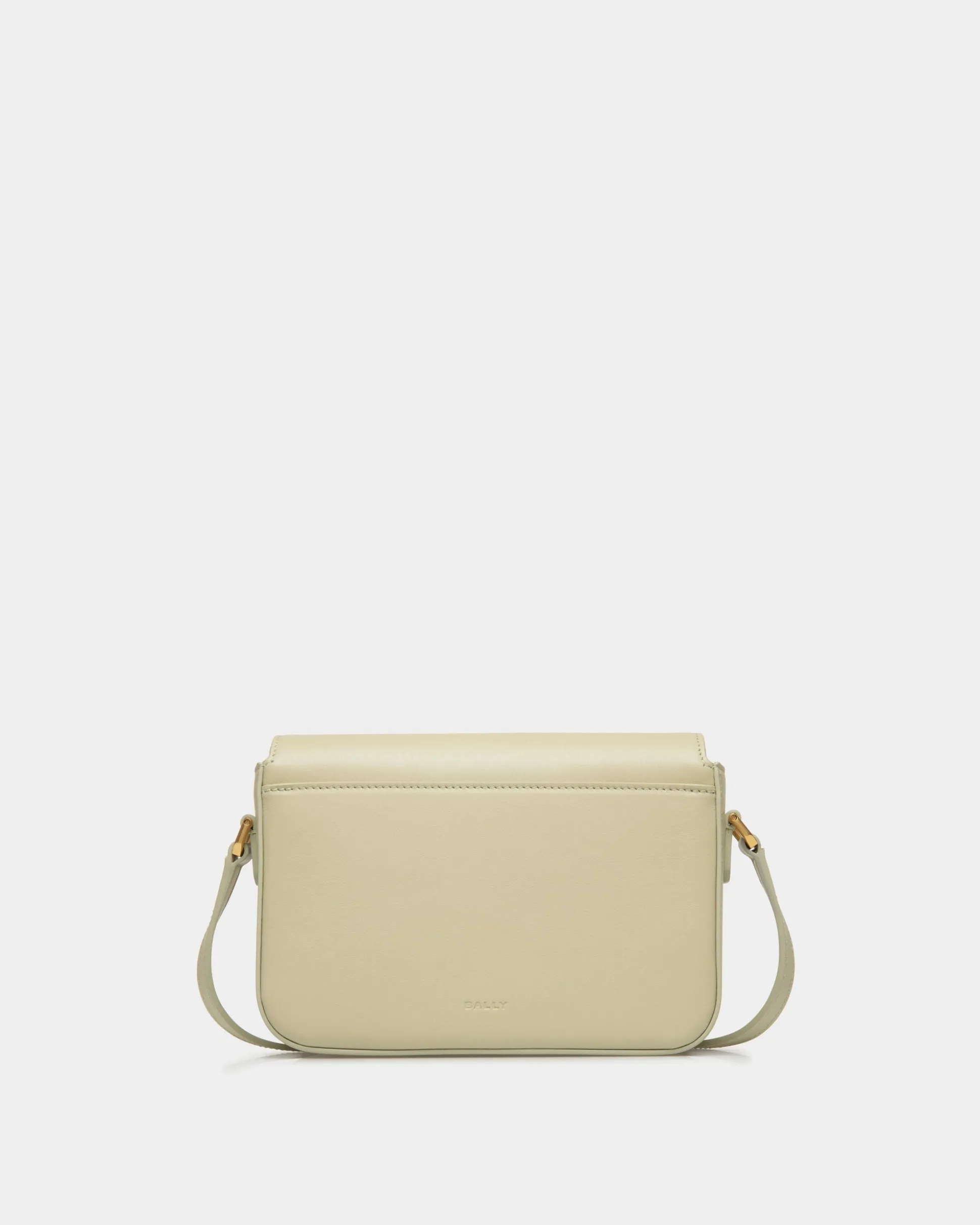 Emblem Small Crossbody Bag In Light Green Leather