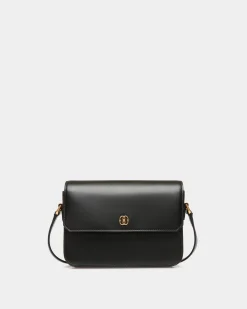 Emblem Small Crossbody Bag In Black Leather