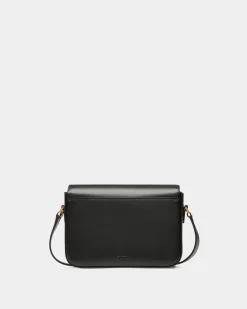 Emblem Small Crossbody Bag In Black Leather