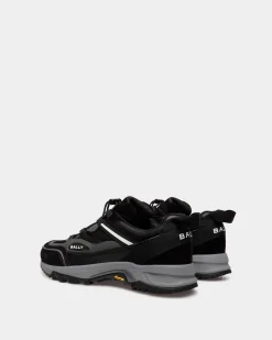 Faster Sneaker In Black Leather and Nylon