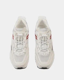 Faster Sneaker In White Leather and Nylon