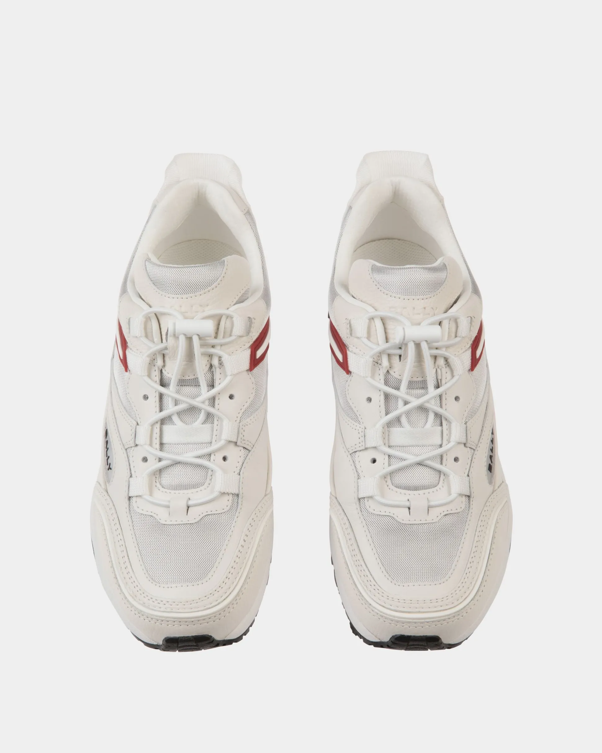 Faster Sneaker In White Leather and Nylon
