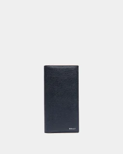 Flag Continental Wallet in Blue Leather