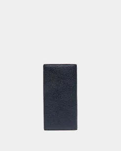 Flag Continental Wallet in Blue Leather