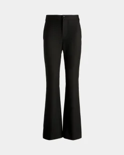 Flared Pants In Black Wool
