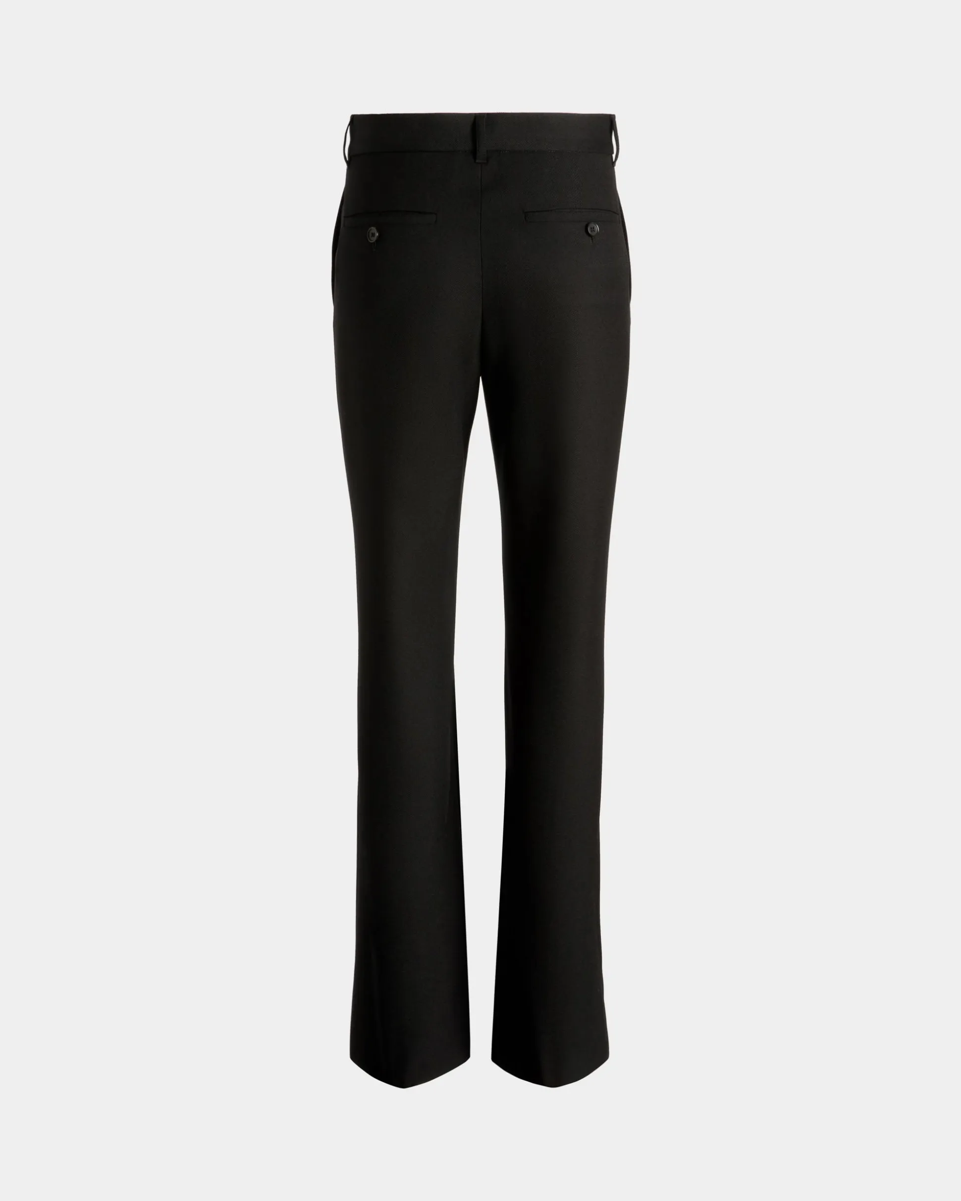 Flared Pants In Black Wool
