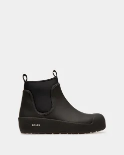Gadey Leather And Rubber Boots In Black