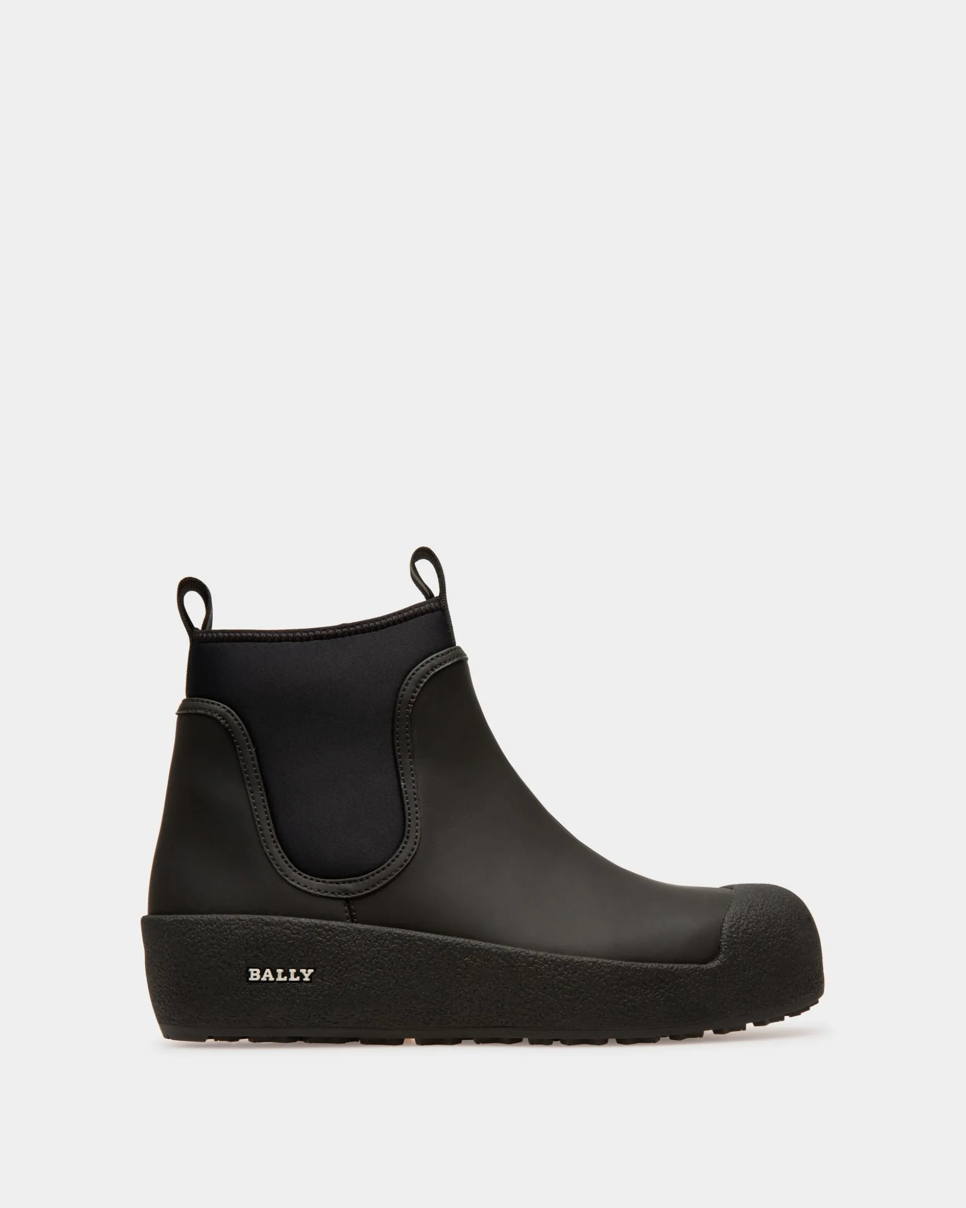 Gadey Leather And Rubber Boots In Black