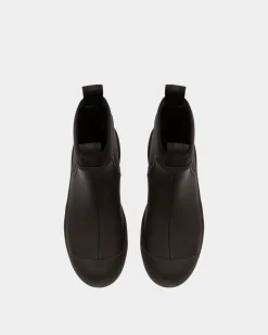 Gadey Leather And Rubber Boots In Black