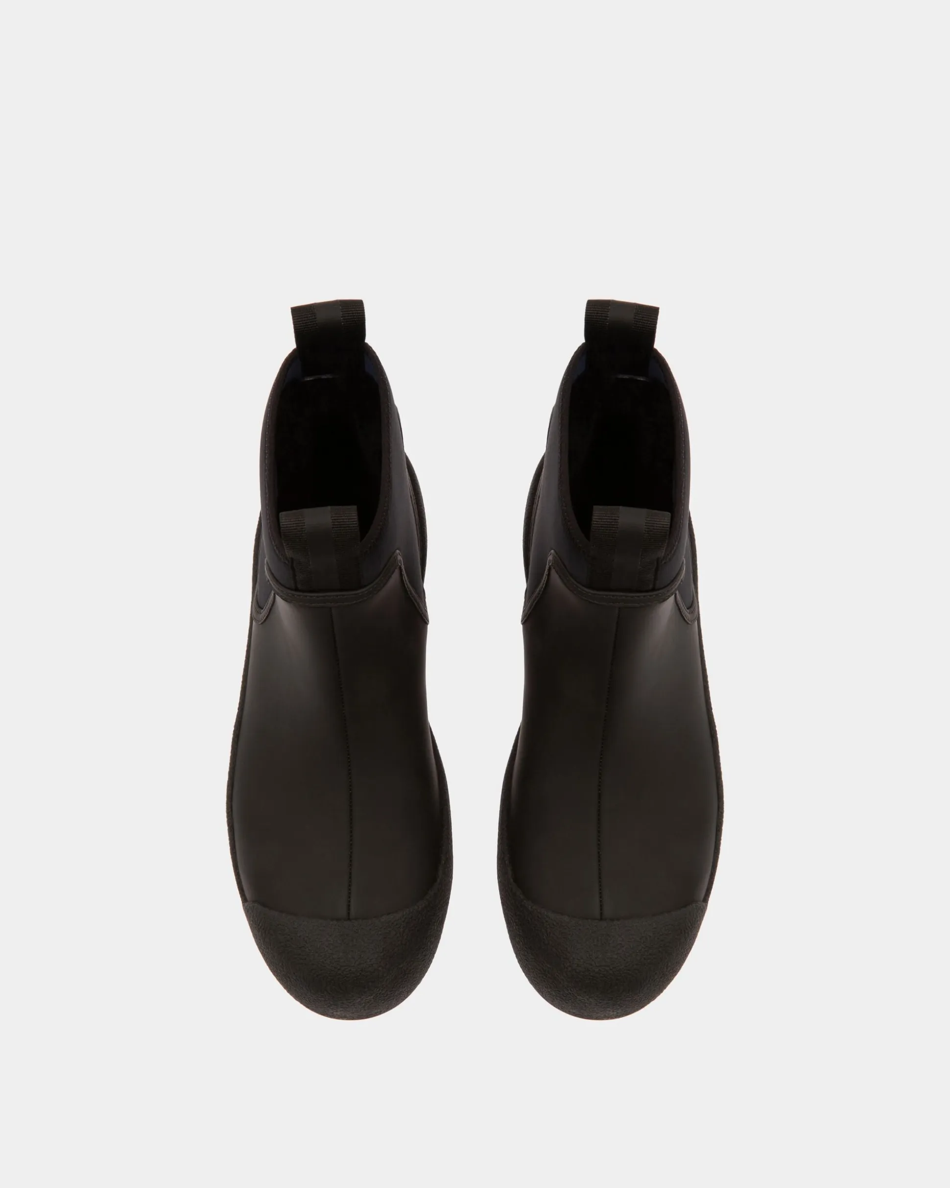 Gadey Leather And Rubber Boots In Black