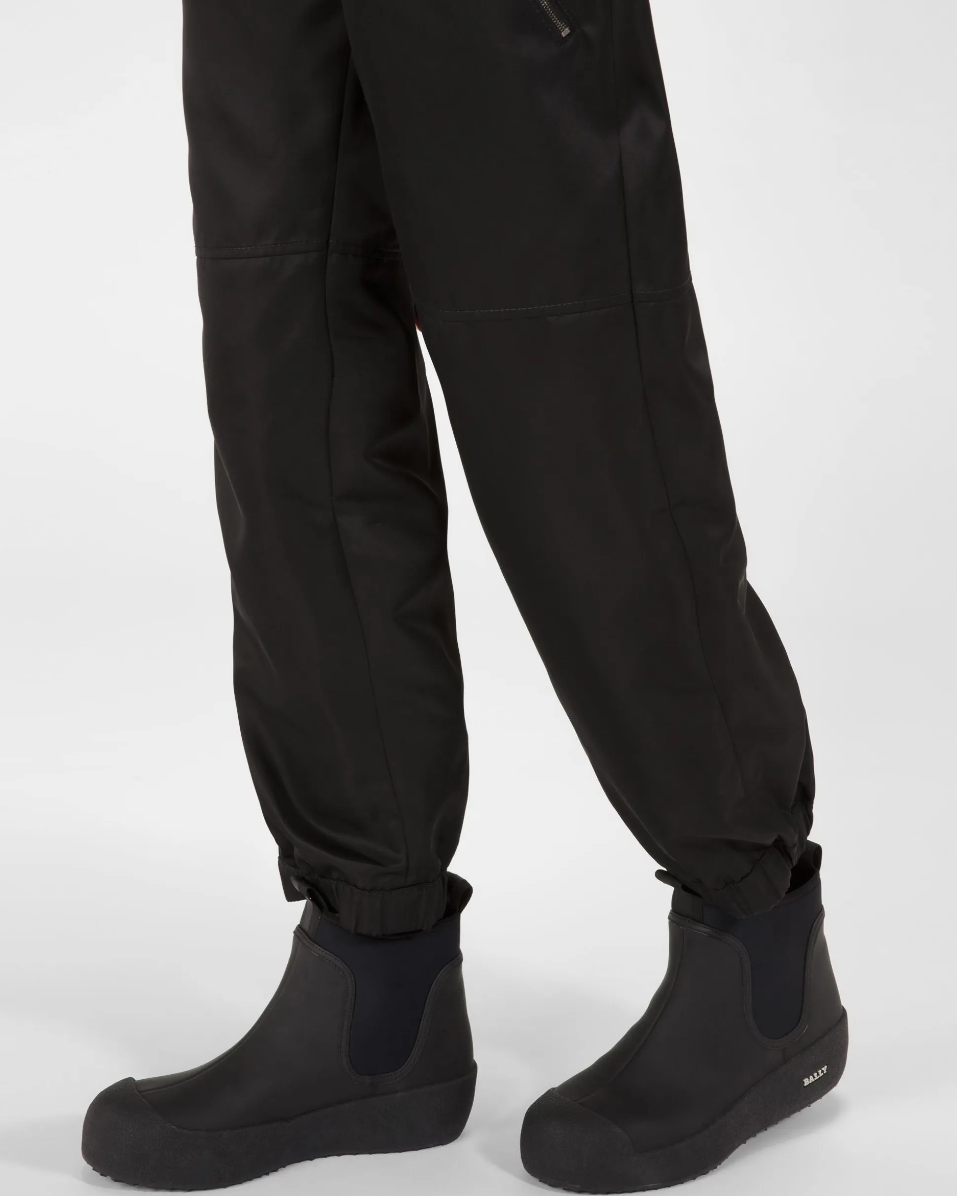 Gadey Leather And Rubber Boots In Black