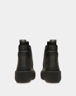 Gadey Leather And Rubber Boots In Black