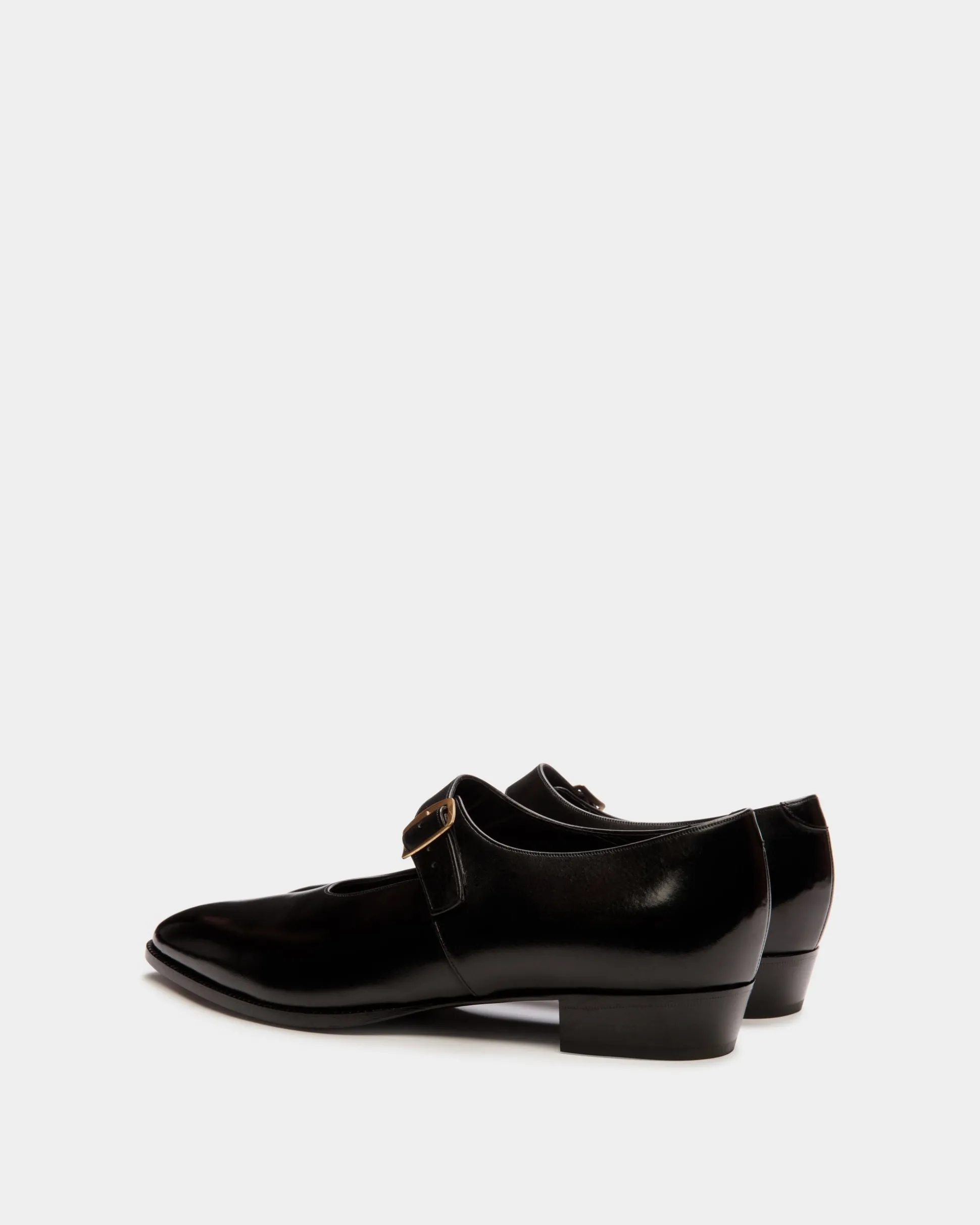 Glendale Mary-Jane in Black Leather