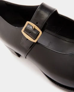 Glendale Mary-Jane in Black Leather