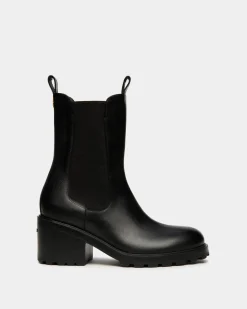 Gusto Bootie in Black Leather