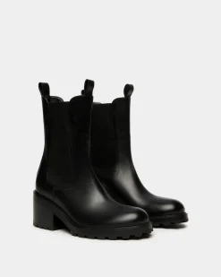 Gusto Bootie in Black Leather
