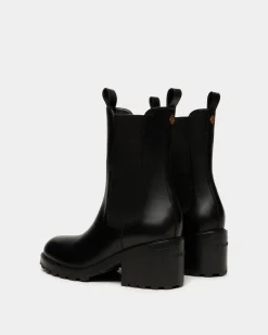Gusto Bootie in Black Leather