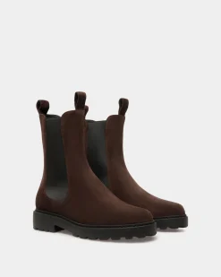 Gusto Bootie In Ebano Suede Leather