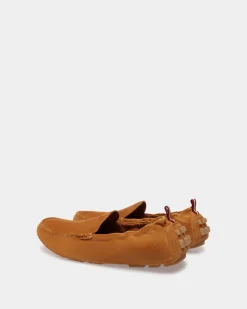 Kerbs Driver in Brown Suede Leather