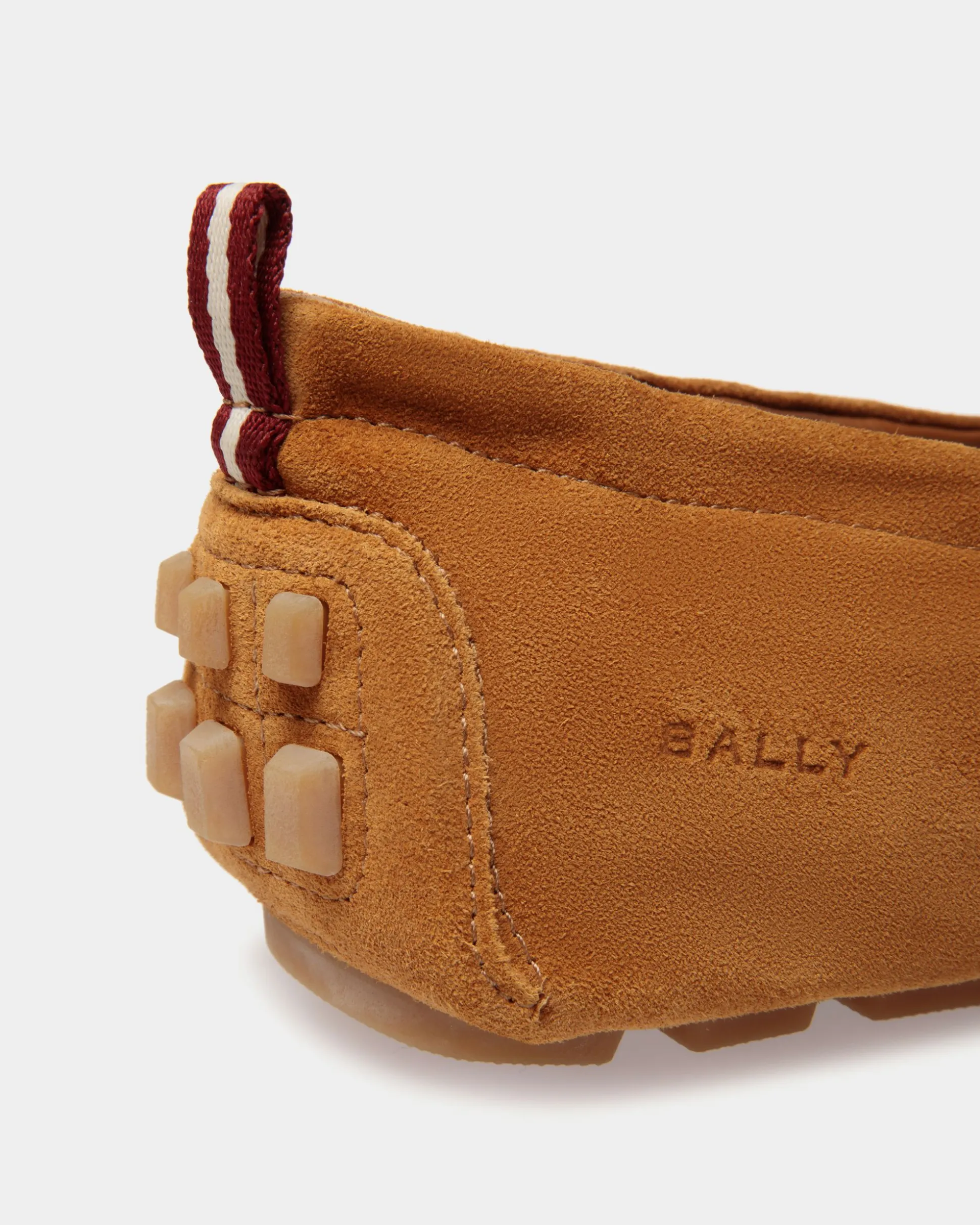 Kerbs Driver in Brown Suede Leather