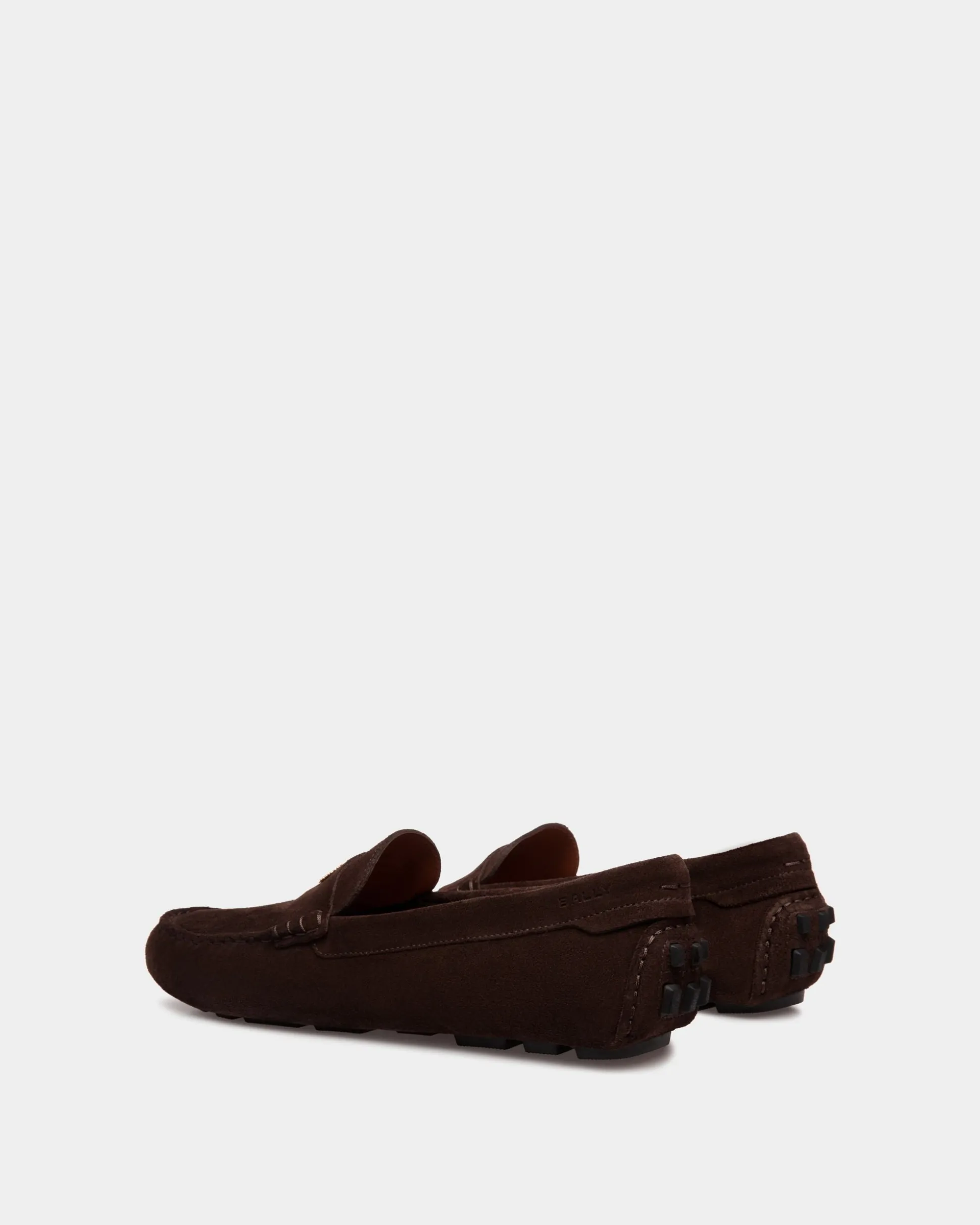 Kerbs Driver In Ebano Suede Leather