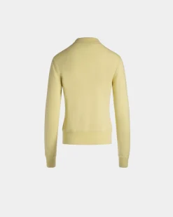 Knit Polo In Cream Cashmere