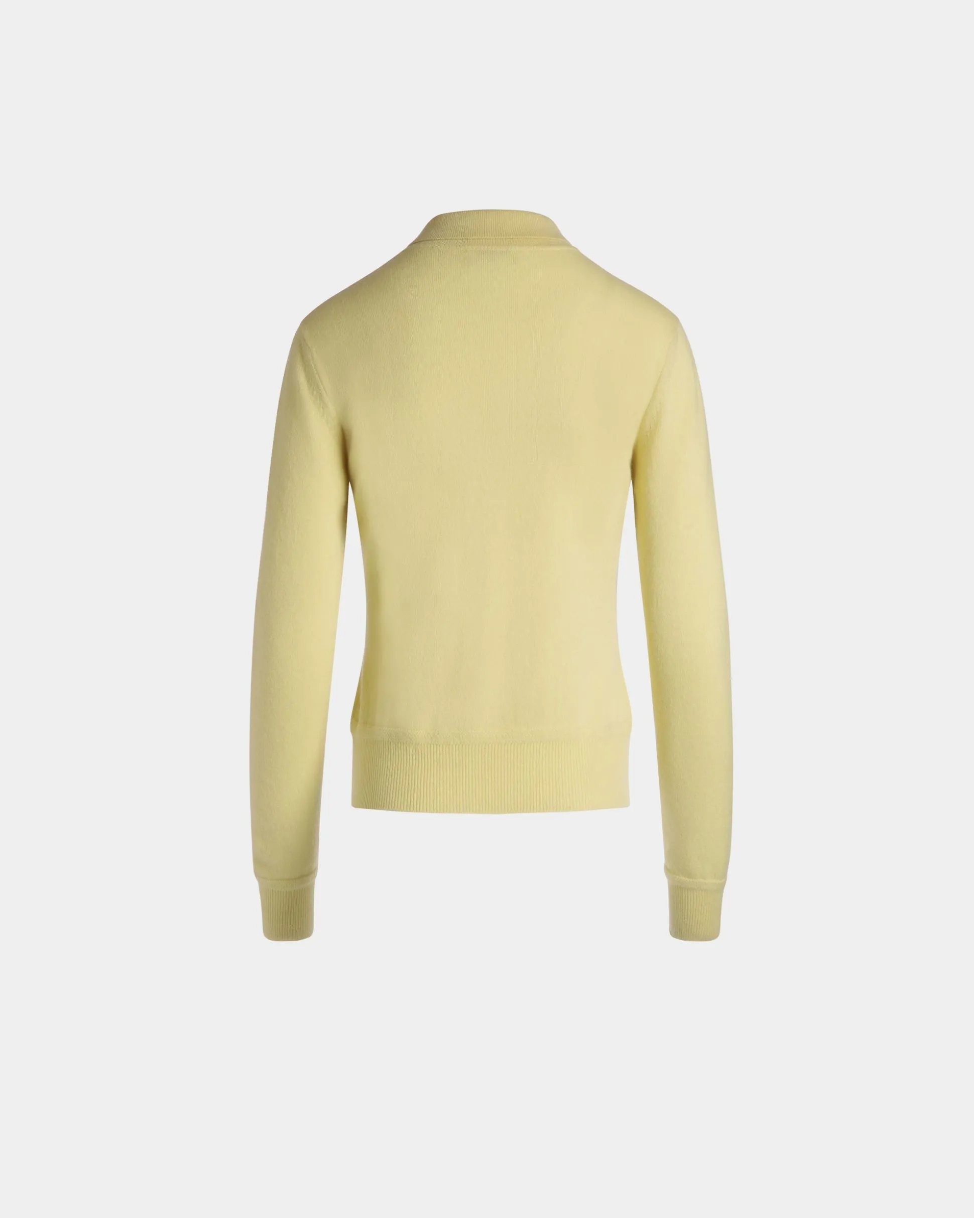 Knit Polo In Cream Cashmere