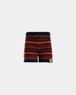 Knit Shorts In Multicolor Wool