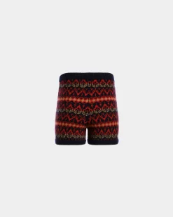 Knit Shorts In Multicolor Wool