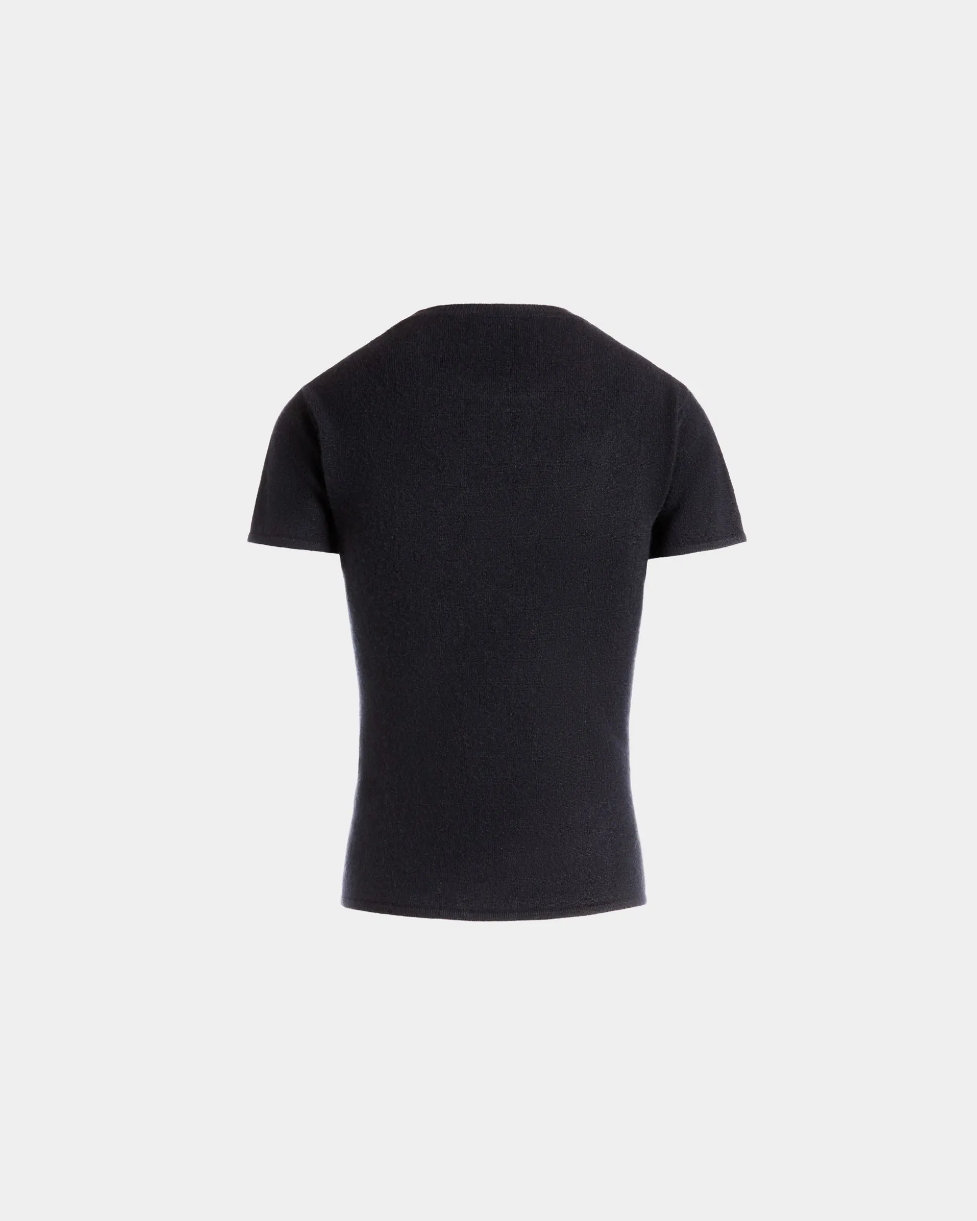 Knit Top In Navy Blue Cashmere