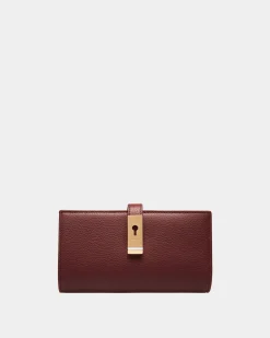 Lock Me Long Wallet In Andorra Grained Leather