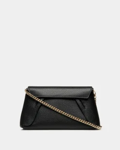 Lock Me Multifunctional Minibag In Black Grained Leather