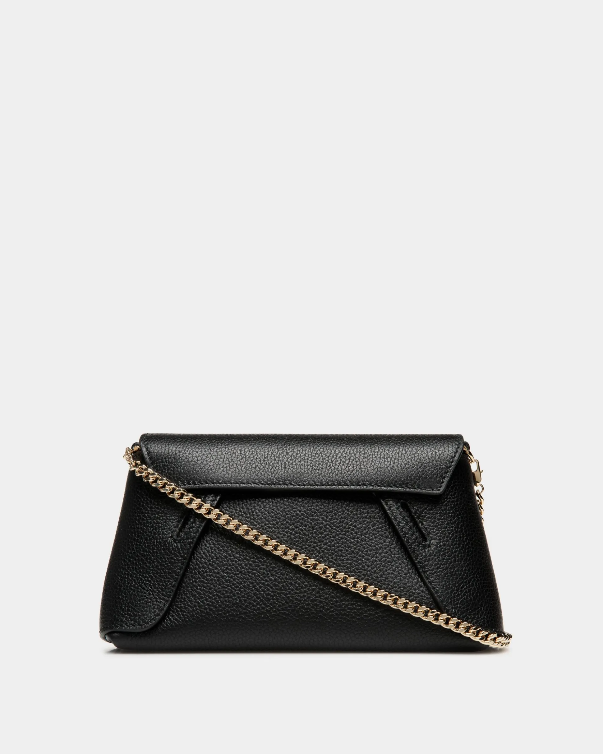 Lock Me Multifunctional Minibag In Black Grained Leather
