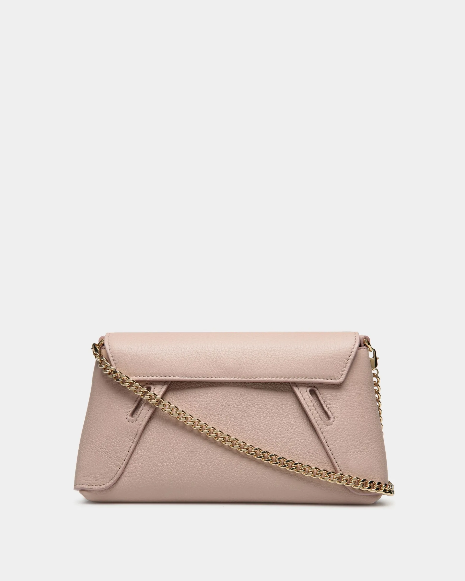 Lock Me Multifunctional Minibag In Light Beige Grained Leather