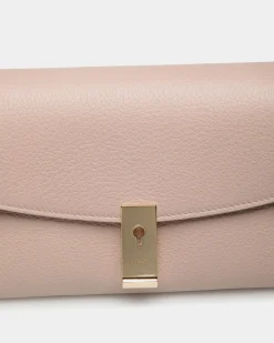 Lock Me Multifunctional Minibag In Light Beige Grained Leather