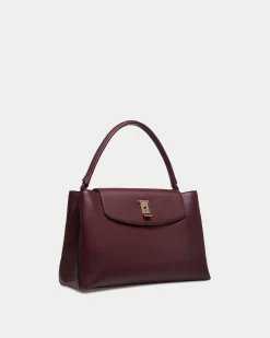 Lock Me Top Handle Bag In Andorra Grained Leather